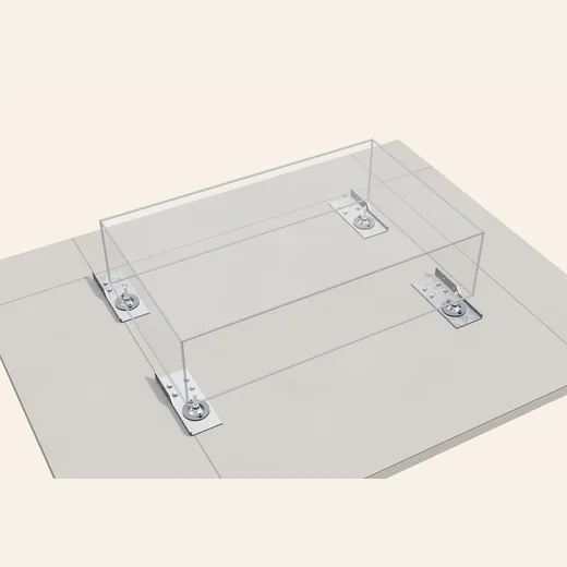 4 Bodenhalter, je 4 Schrauben in den Beton